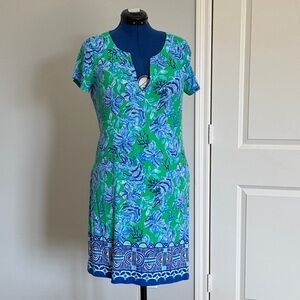 Lilly Pulitzer Green and Blue Floral Dress